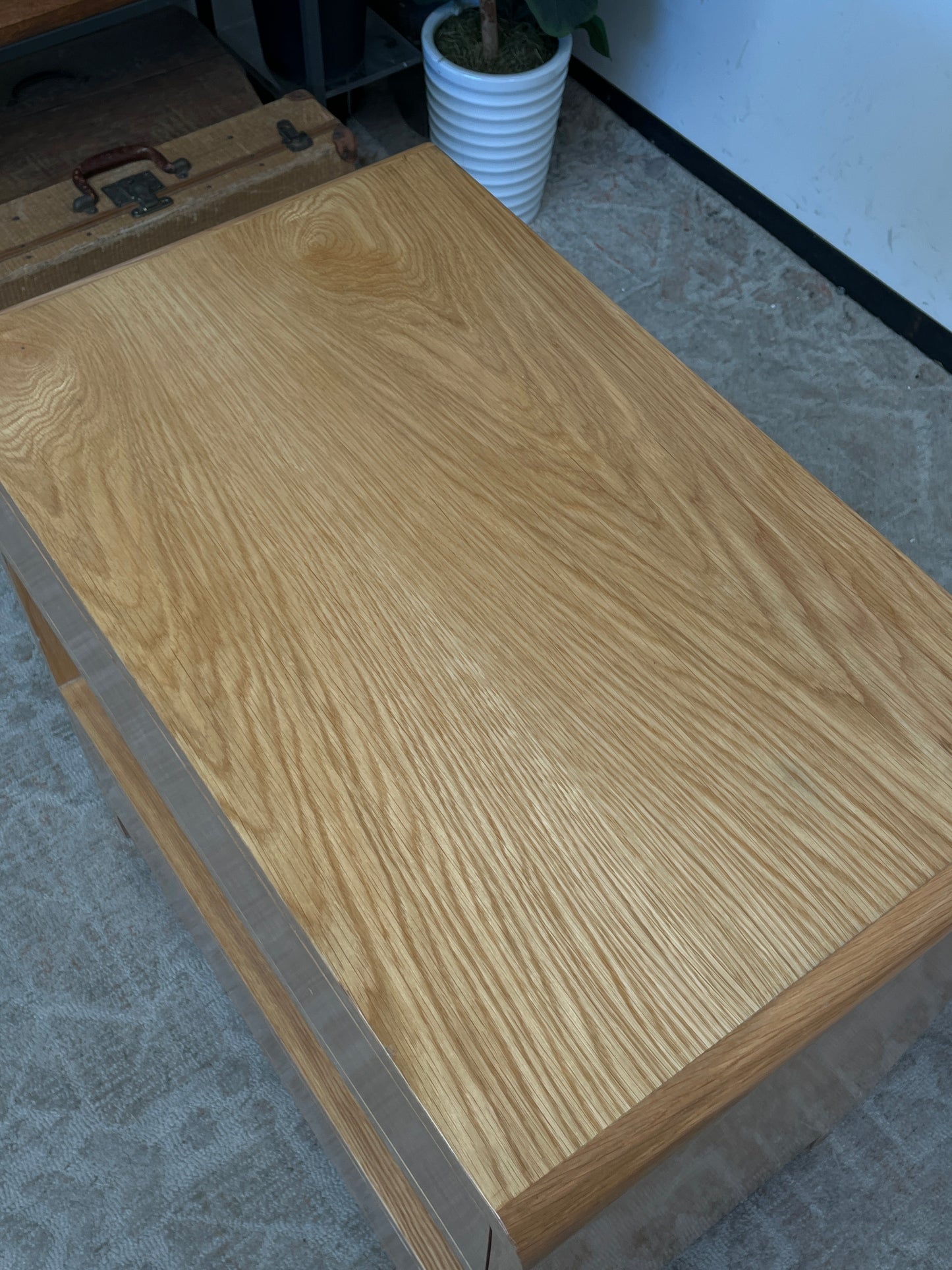 Pinewood End Table - Missing Pull Handles
