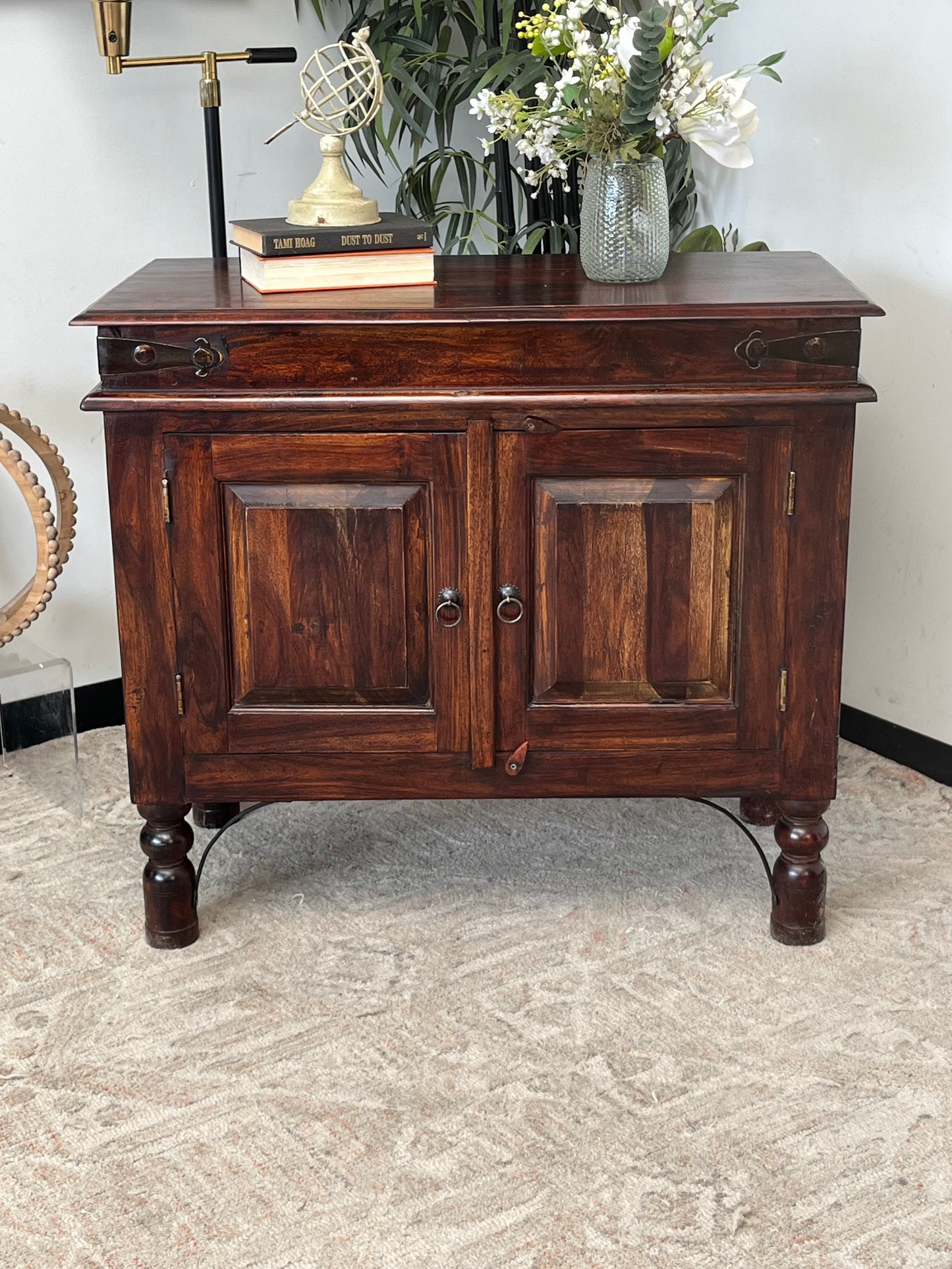 Rosewood Asian Style Cabinet