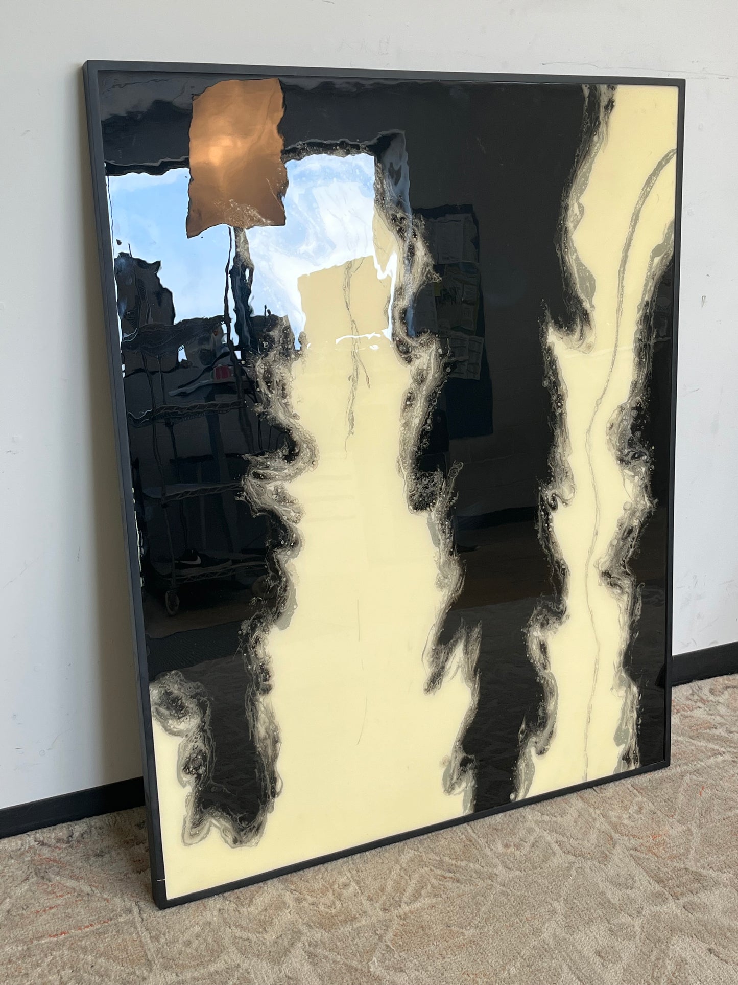 Framed Marble Resin Art