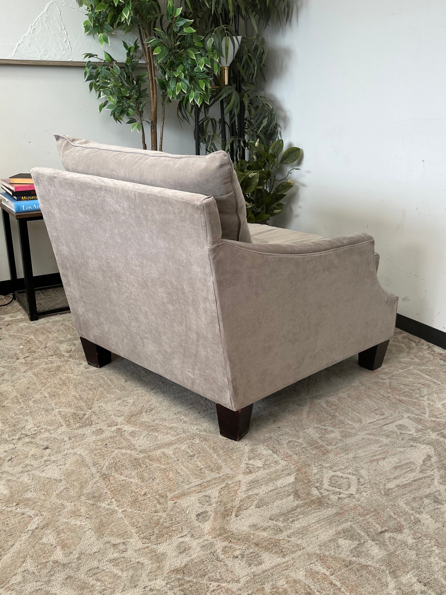 Broyhill Furniture Grey Suede Finish Sofa Chair