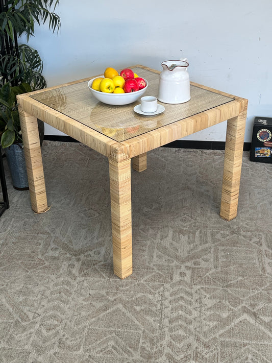 Bohemian Style Rattan Dining Table