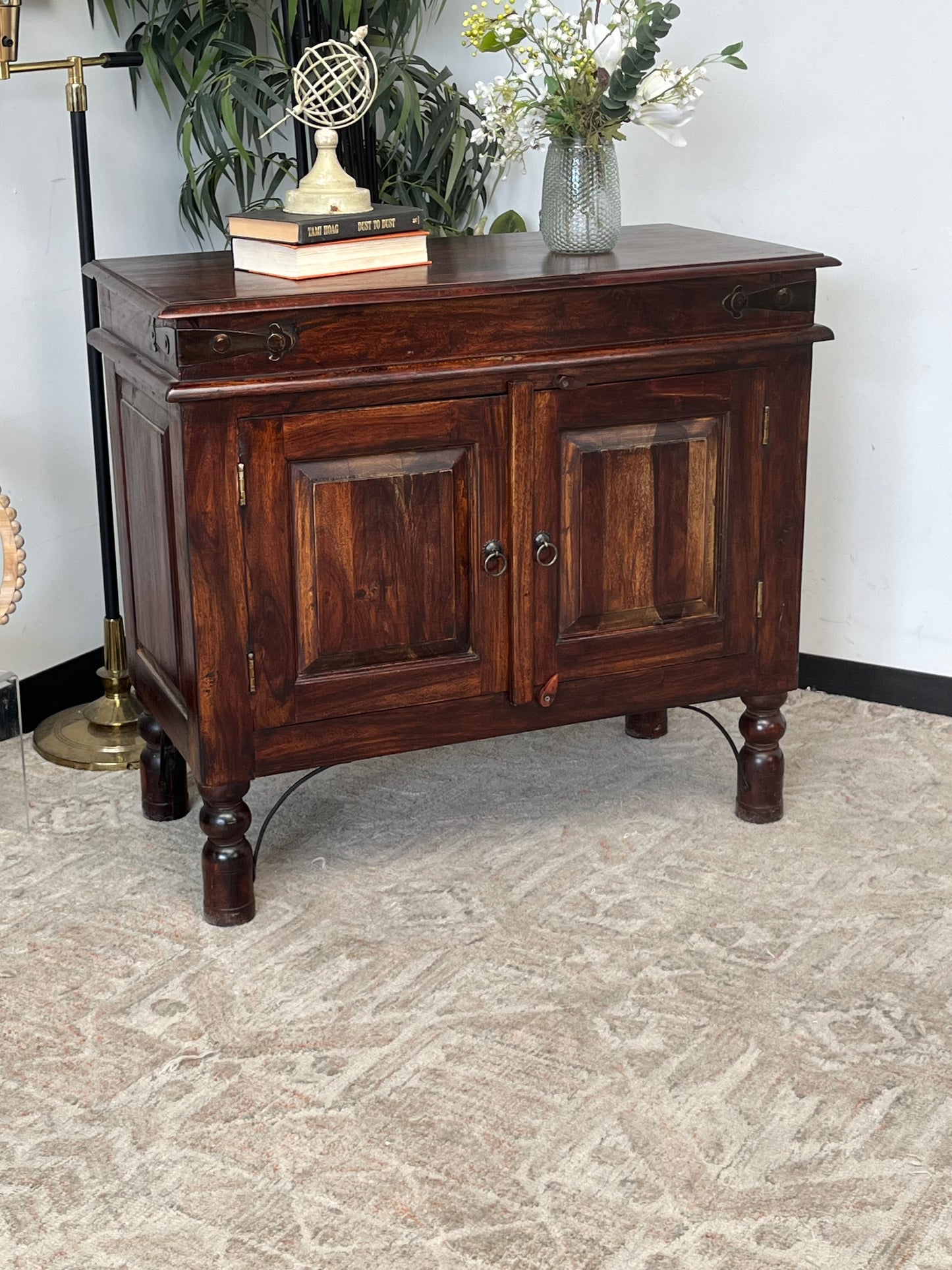 Rosewood Asian Style Cabinet