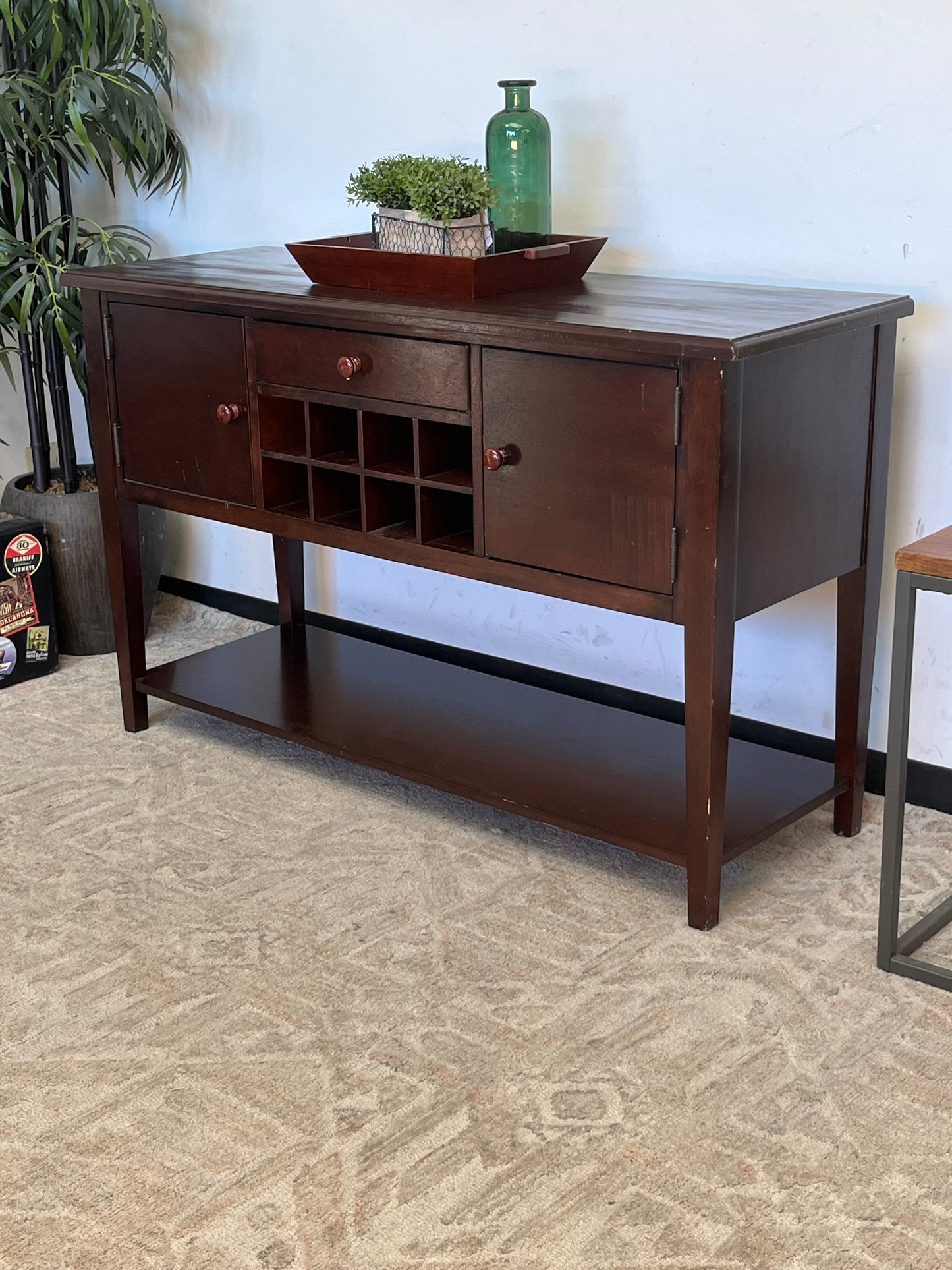 Craftsman Style Buffet w/Wine Rack