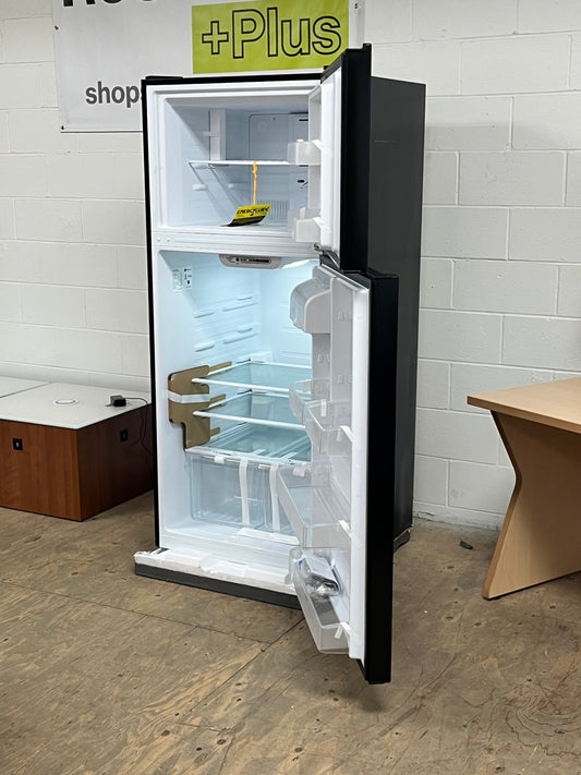 Seasons Black 18 Cu. Ft. Top Freezer Refrigerator -Dented