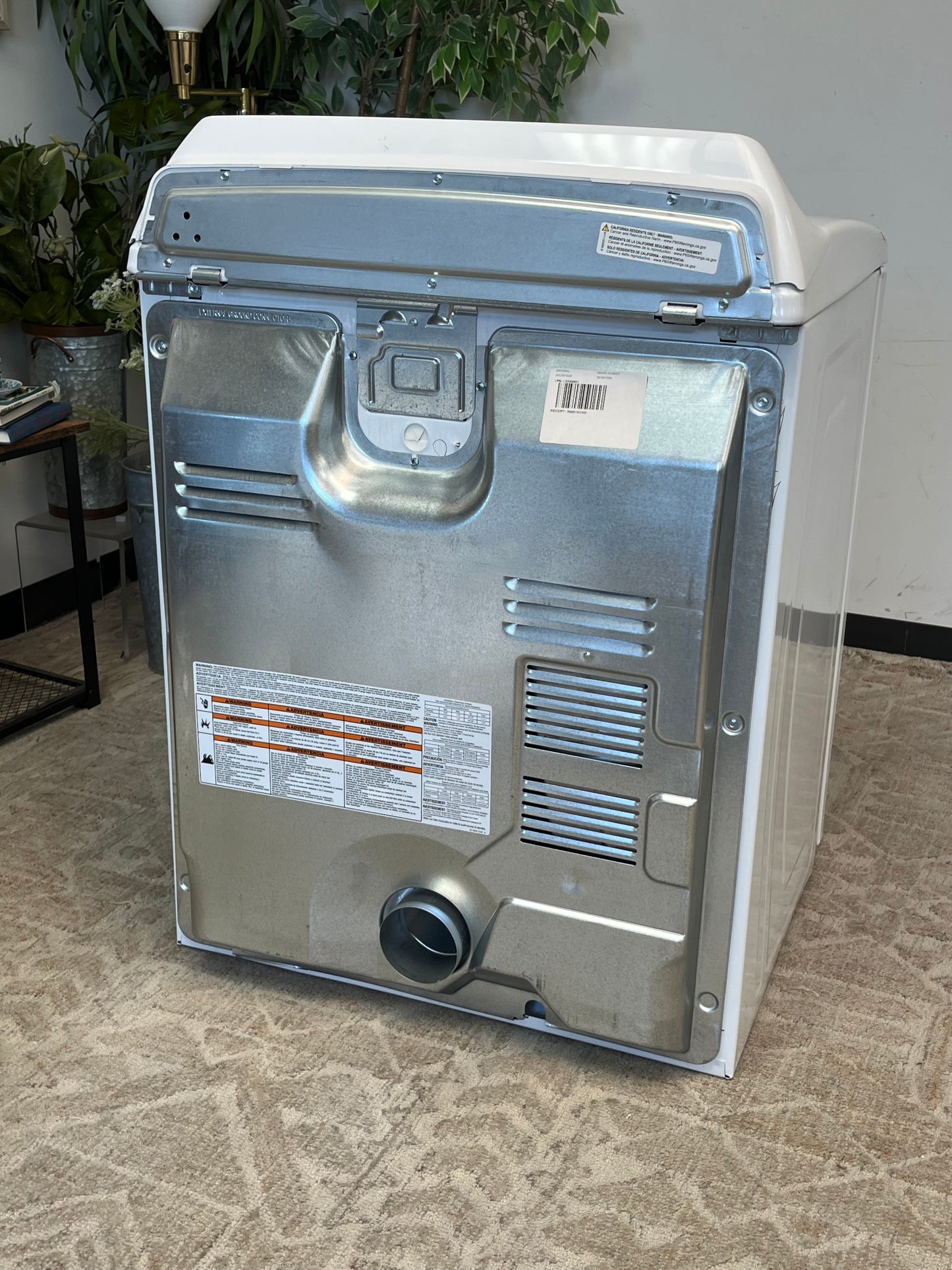 Whirlpool 7 cu. ft. White Top Load Electric Dryer Without Plug
