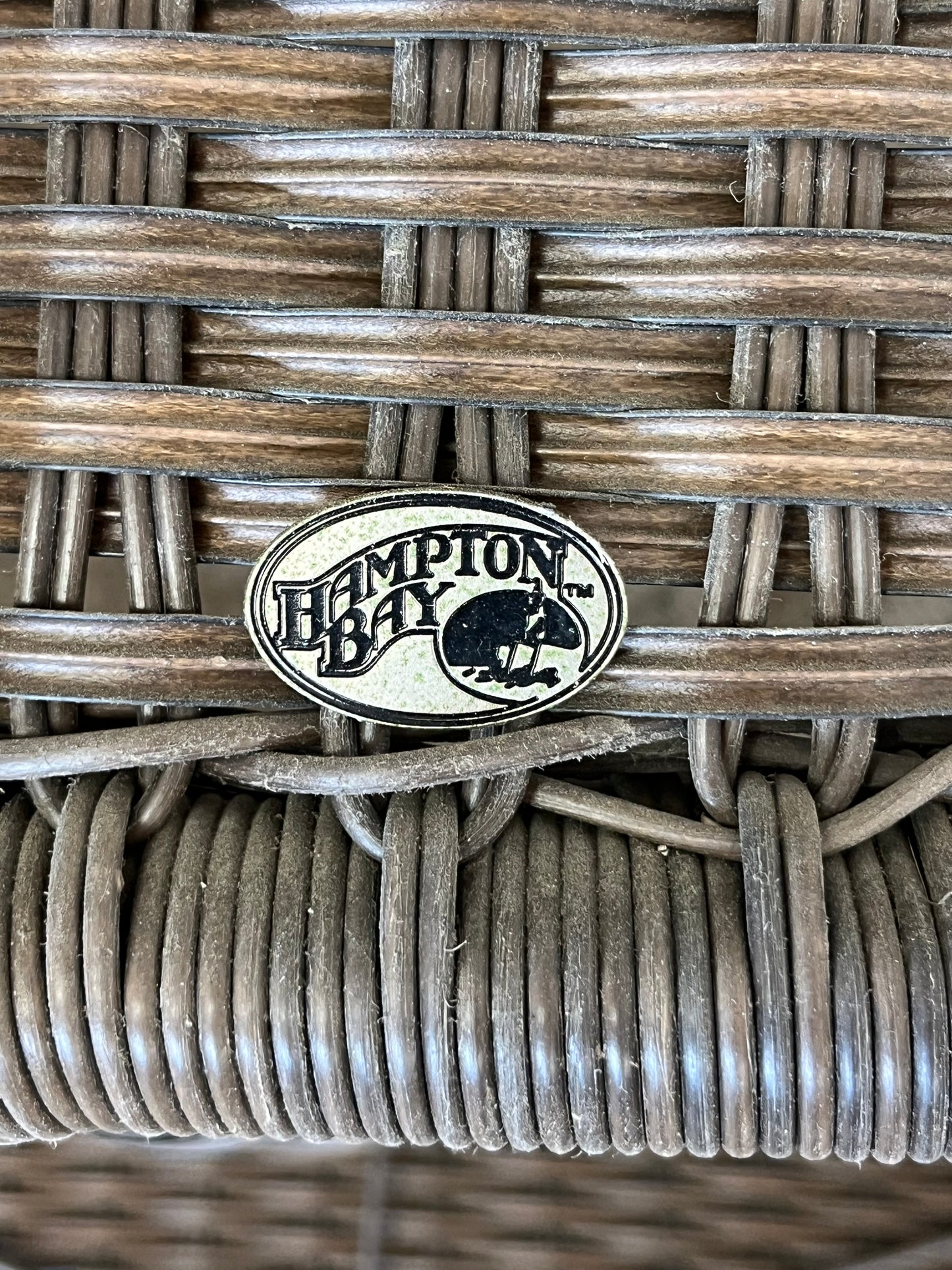 Hampton Bay Outdoor Poly Rattan Loveseat