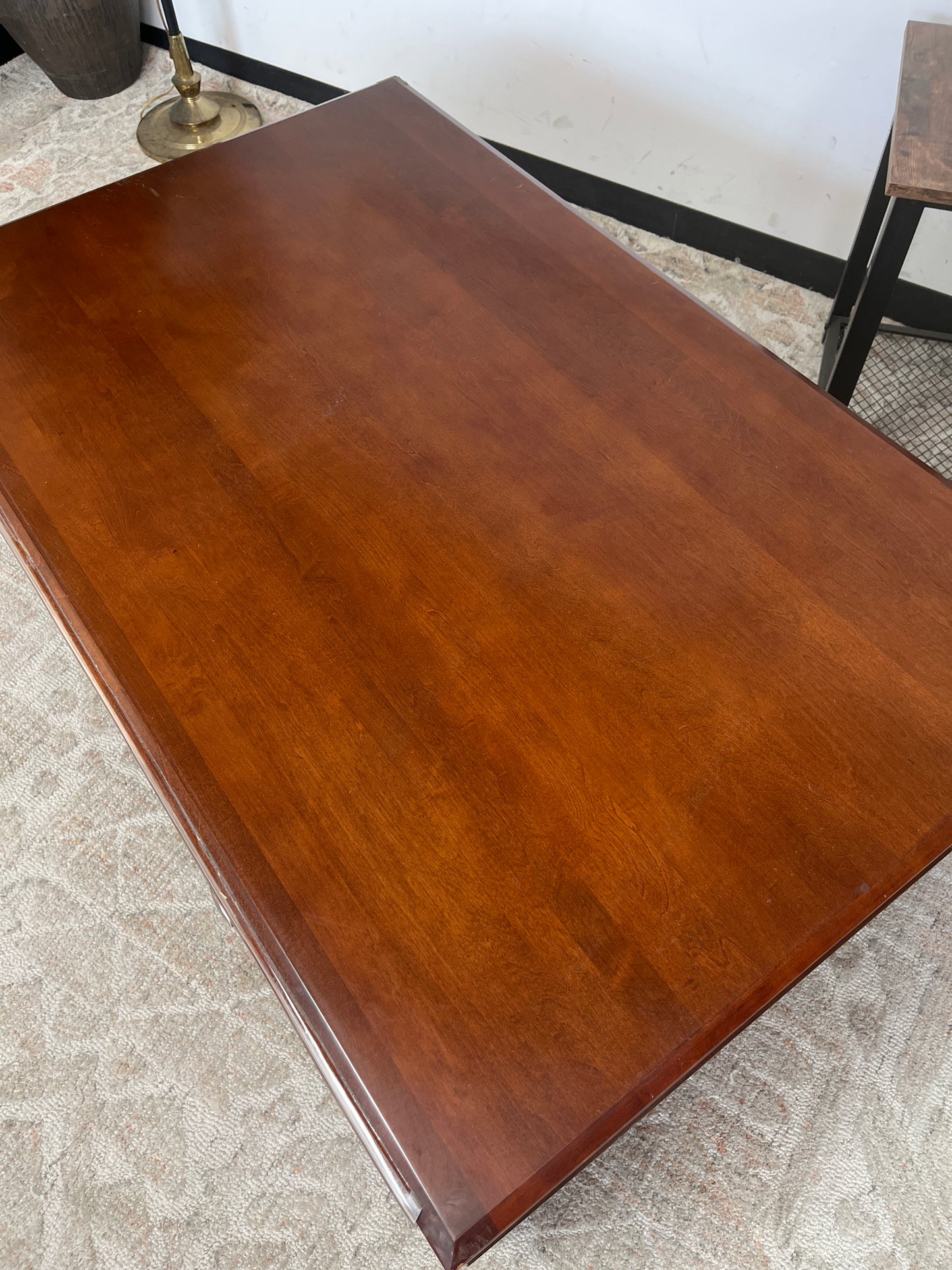 Ethan Allen Style Coffee Table With 2-Drawers