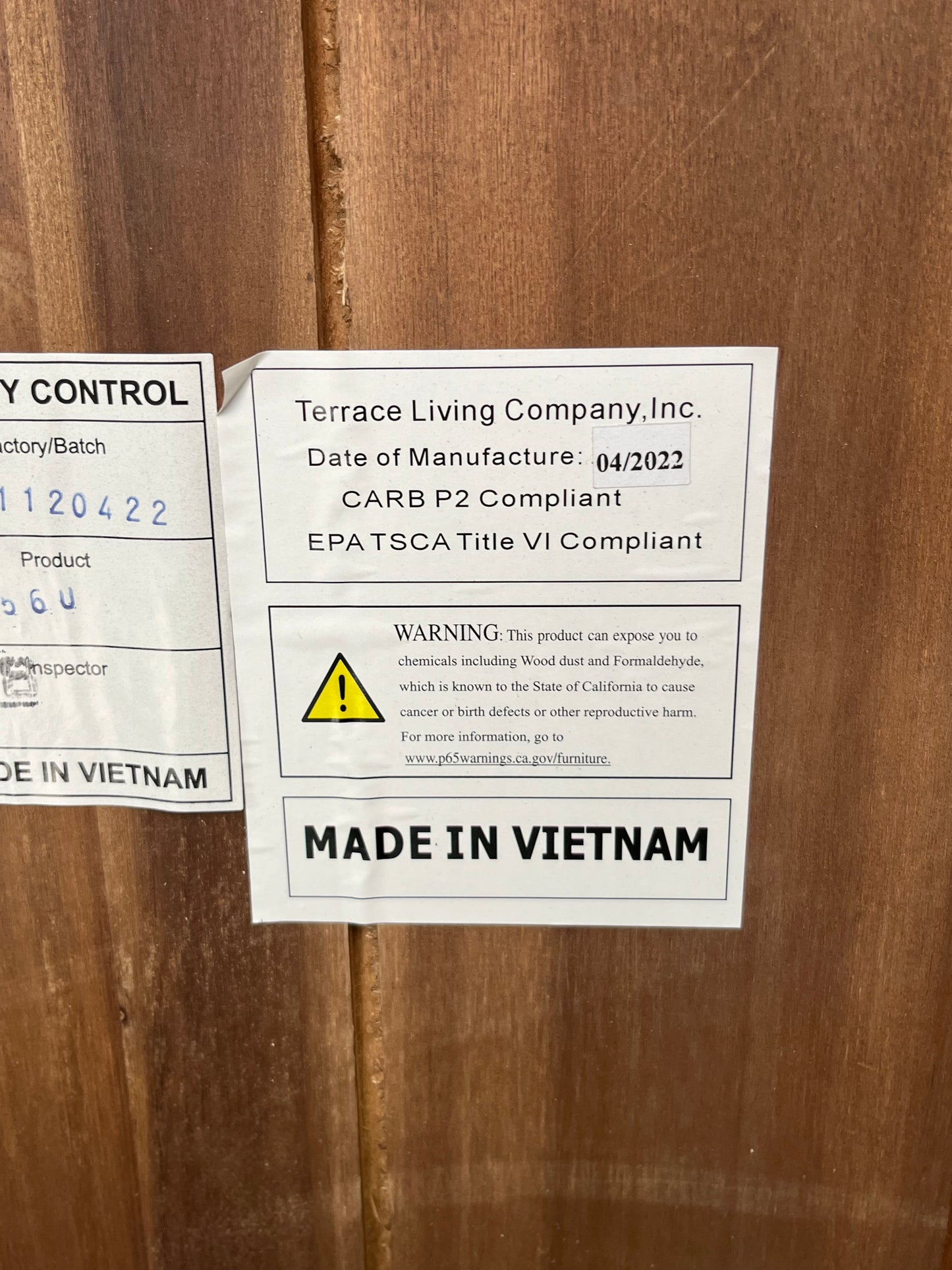 Rustic Style Wooden Dining Set With 6 Chairs