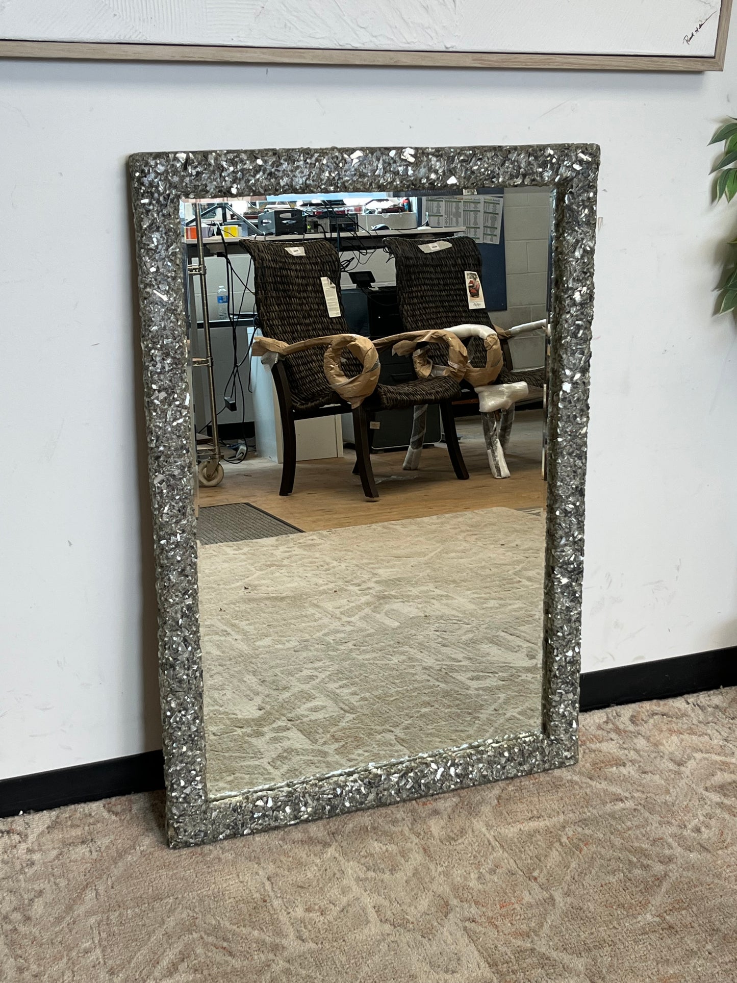 Speckled Glass Mirror