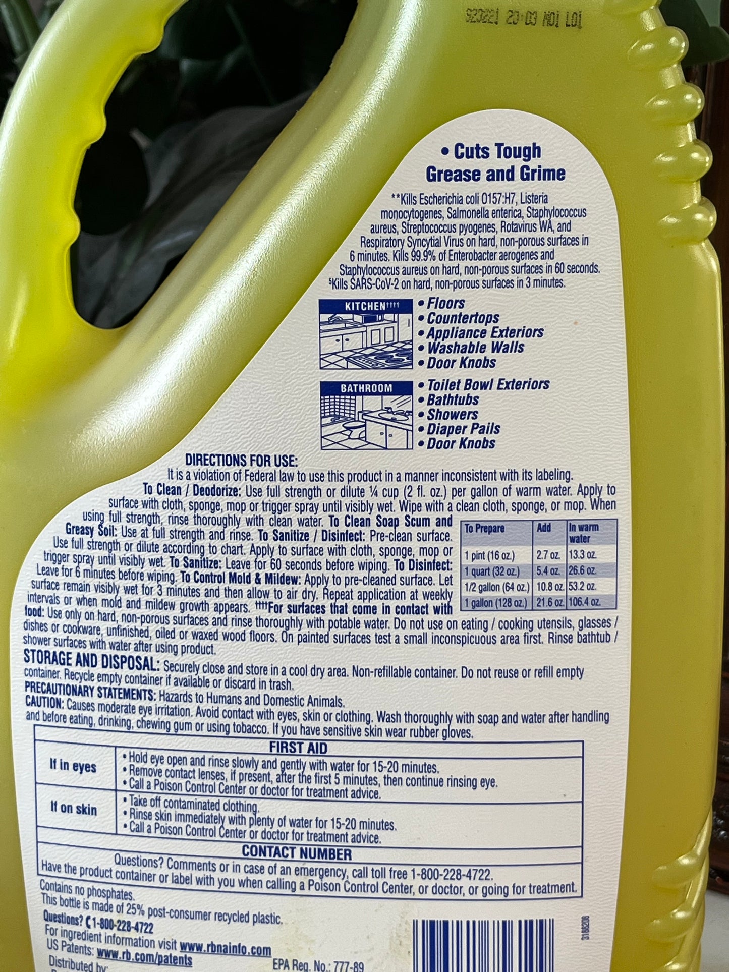 Lysol Clean & Fresh Multi-Surface Cleaner 1 Gallon