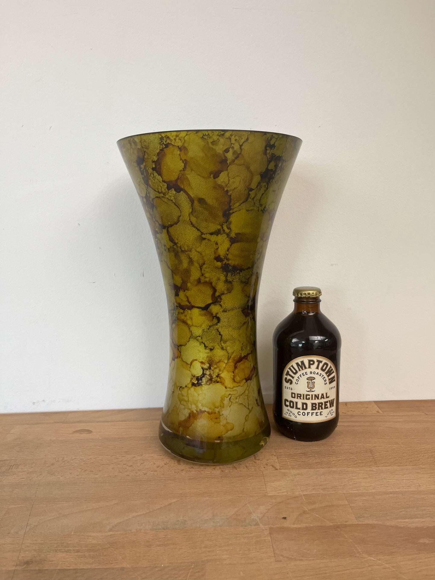 Green Marbled Vase