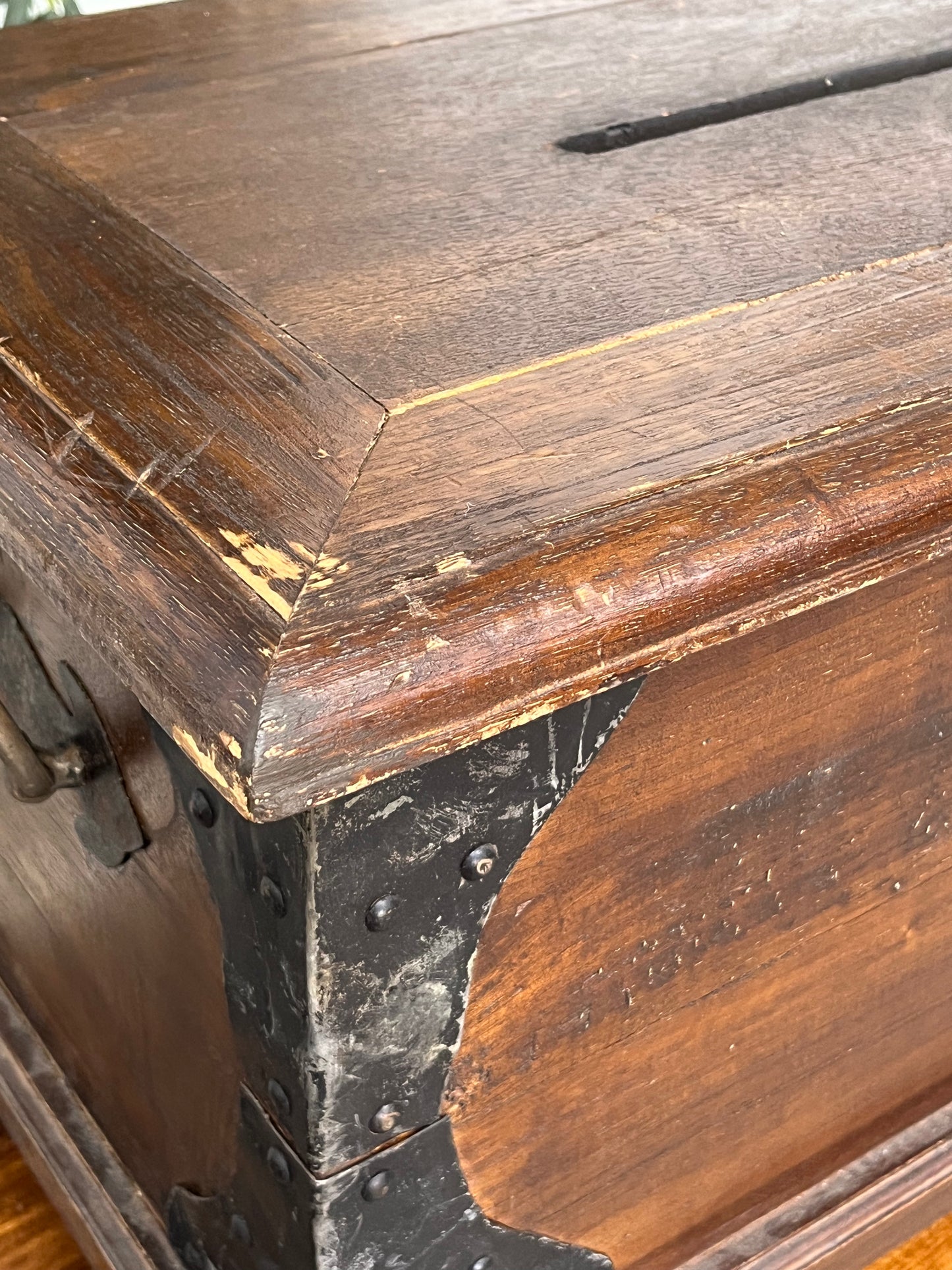 Asian Style Wooden Chest - Damaged