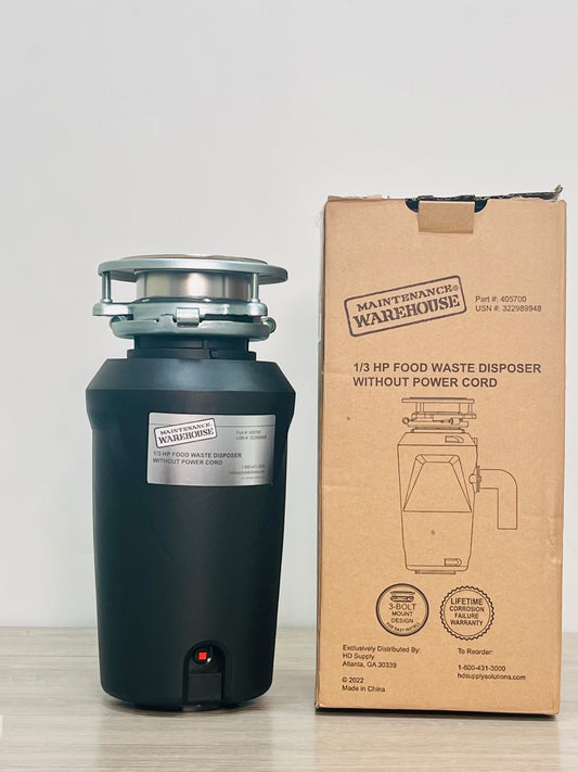 1/3 HP Food Waste Disposer w/o Power Cord