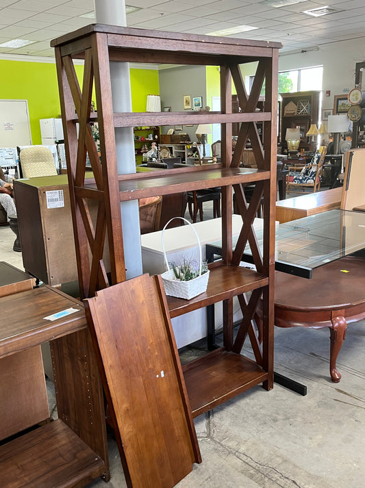 Modern Style X-Frame Bookcase
