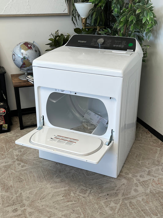 Whirlpool 7 cu. ft. White Top Load Electric Dryer Without Plug - Scratched
