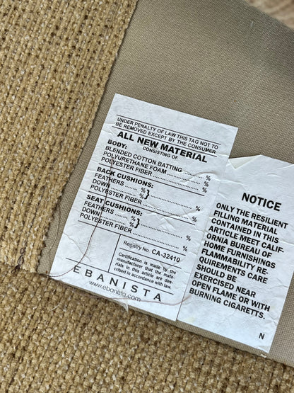 Ebanista Feather-Downed Loveseat