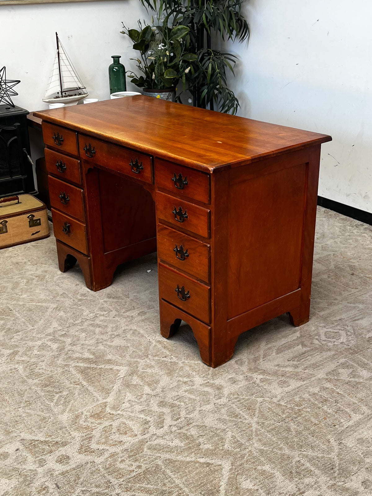 Antique Style Wooden Library Desk