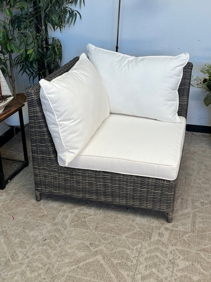 Outdoor Poly Rattan Gray Chair