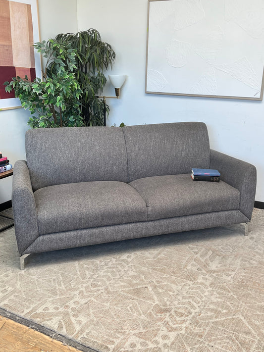 Cort Furniture Venture Grey Woven Loveseat
