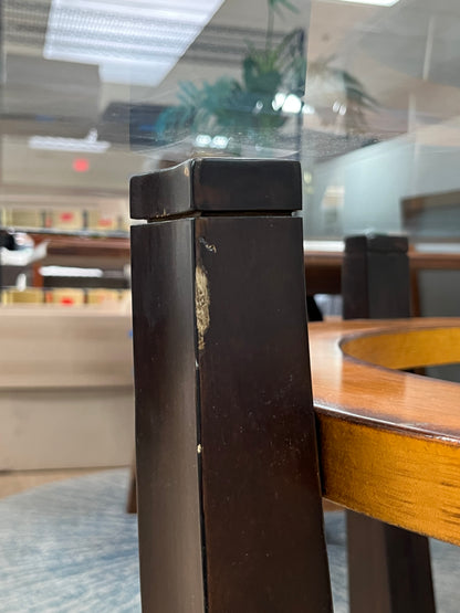 Modern Glass Top Round Dining Table