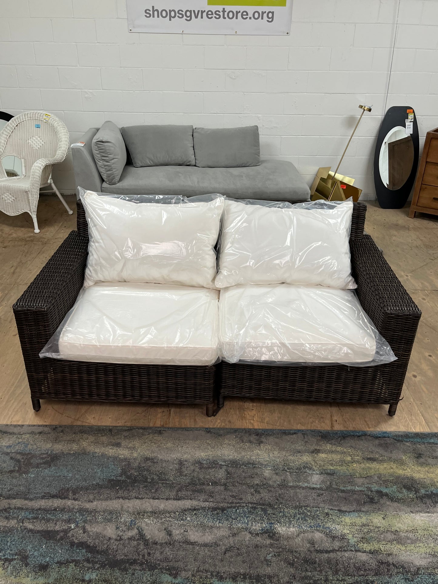 Outdoor Modular Loveseat - Set of 2 Chairs