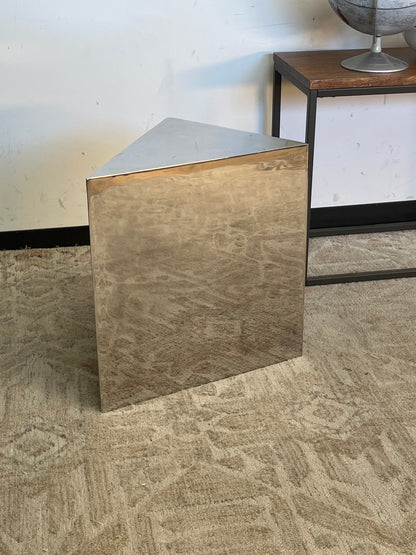 Modern Metal Abstract Accent Table