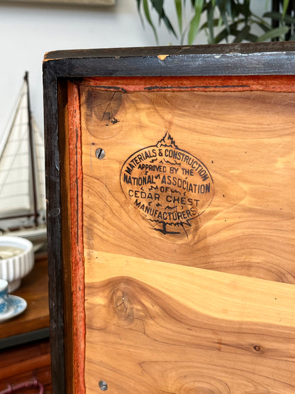 Antique E.R. Co Cedar Lined Hope Chest
