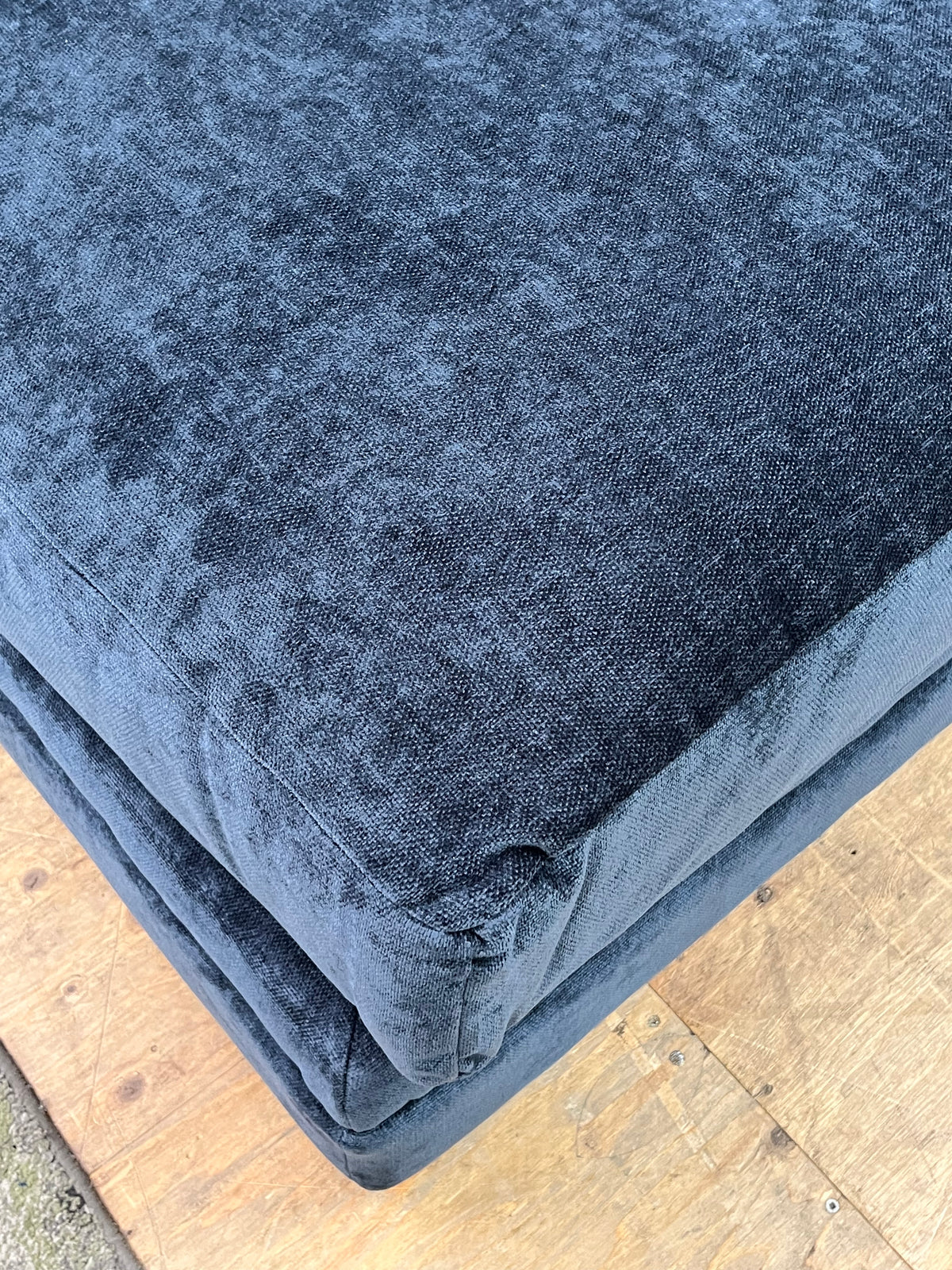 Modern Linen Left Arm Chaise Lounge