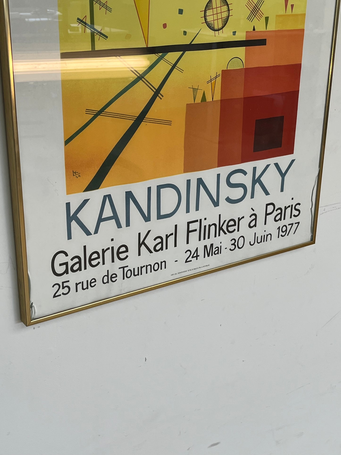 Kandinsky Framed Poster Print Galerie Karl Flinker 1977