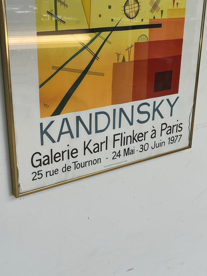 Kandinsky Framed Poster Print Galerie Karl Flinker 1977