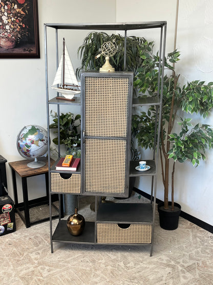 Industrial Style Metal Bookcase