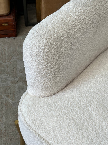 Modern Fuzzy High-Back Chair