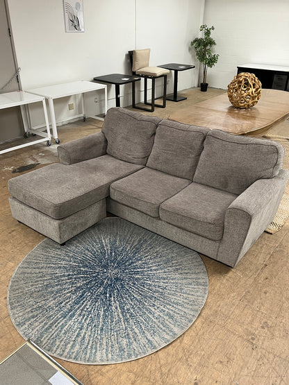 Ashley Furniture Gray Linen Sectional Sofa