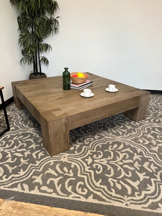 Coffee Table With Rustic Finish