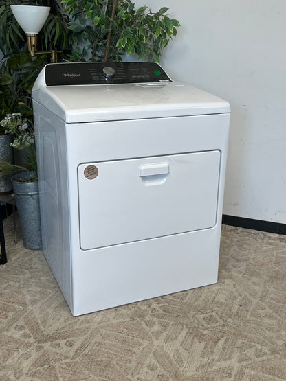 Whirlpool 7 cu. ft. White Top Load Electric Dryer Without Plug - Scratched