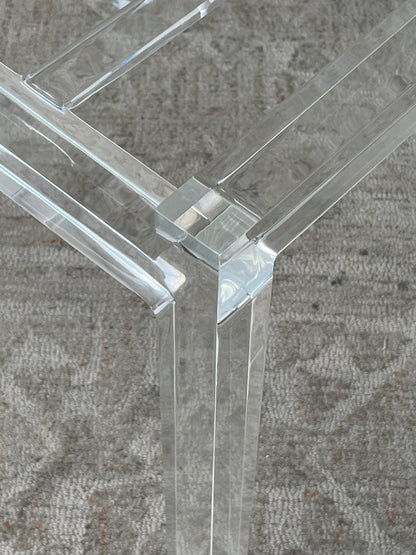 Acrylic Clear Nightstand - Missing Tray