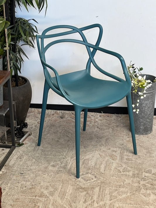 Modern Blue Outdoor Dining Armchair