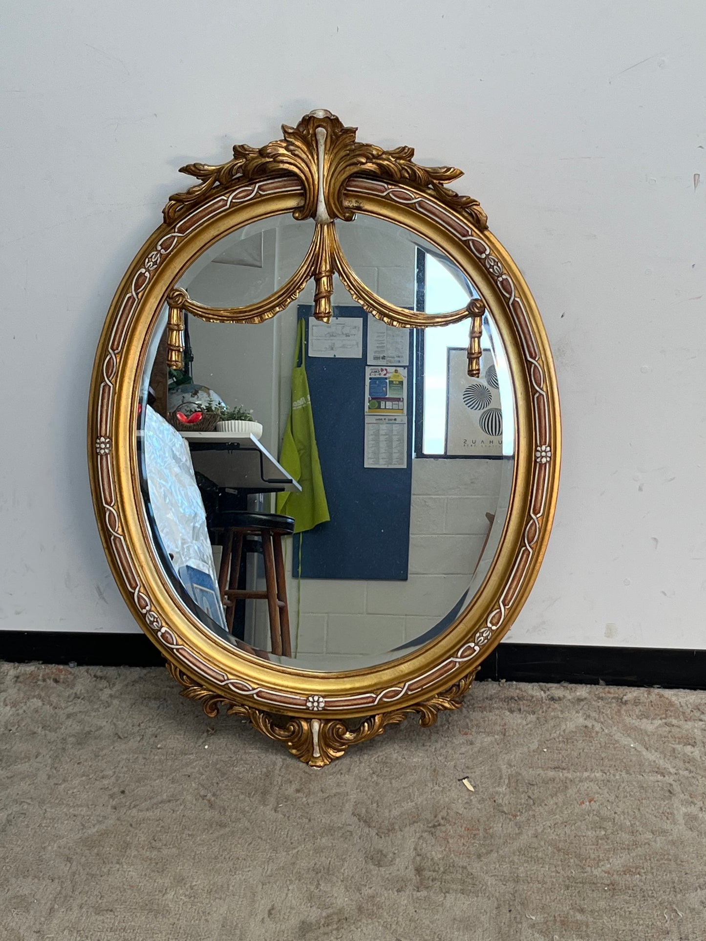 Antique Style Ornate Hanging Wall Mirror