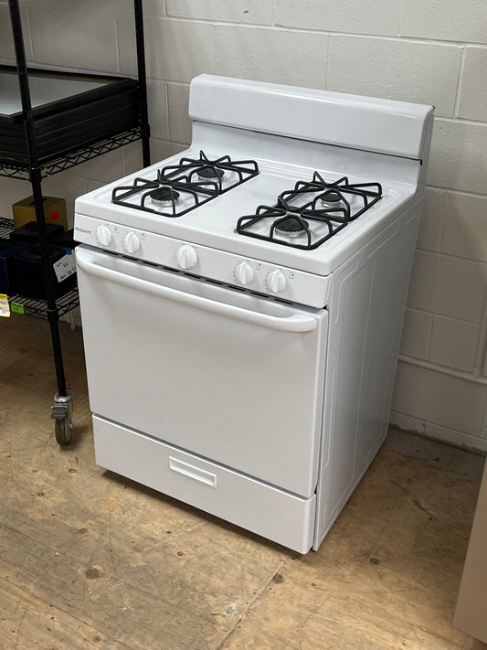Hotpoint 4.8 Cu.ft Free-Standing 4 Burner Gas Range - Minor Dents
