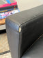 Black Faux Leather Traditional Couch