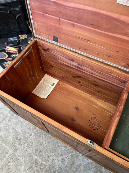 Lane Furniture Mid Century Wooden Cedar Chest - Broken Leg