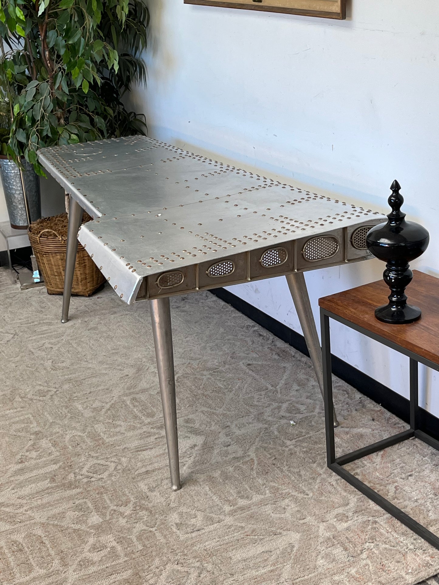 Metal Midway Aviator Desk