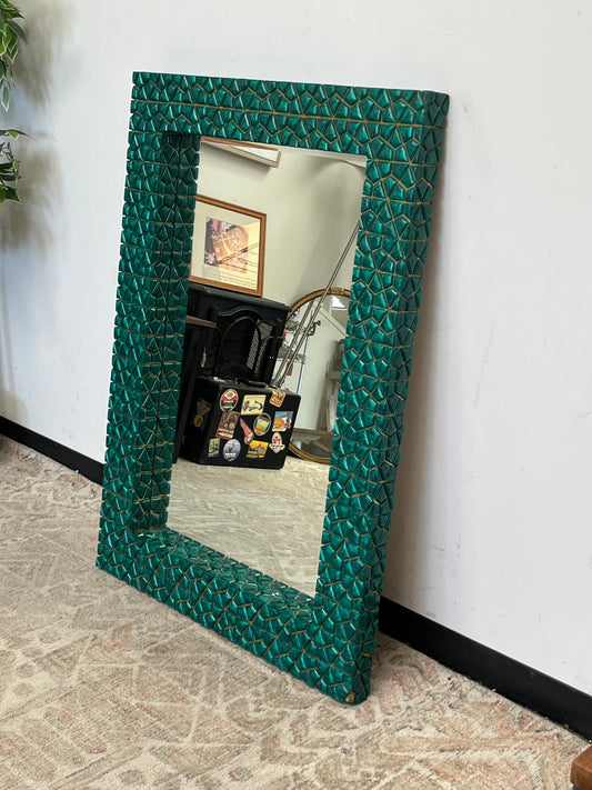 Green Tile Mirror