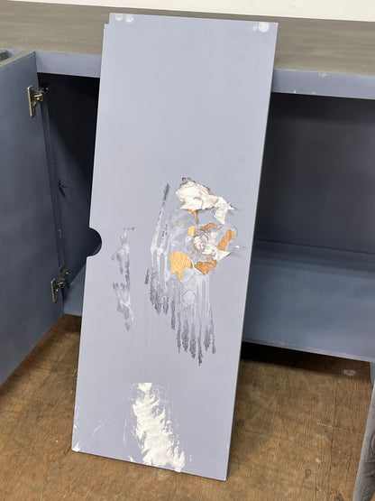 Artisan Style Wooden Grey Credenza