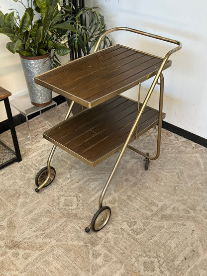 Vintage Metal Bar Cart