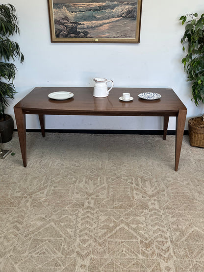 Mid Century Style Brown Dining Table