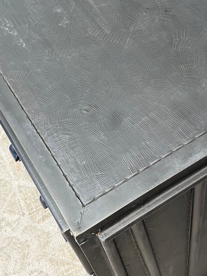 Brutalist 3 Drawer End Table