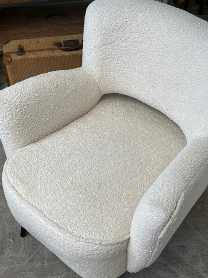 Modern Fuzzy Low-Back Chair
