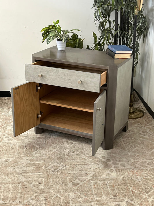 Two Tone Double Door Nightstand