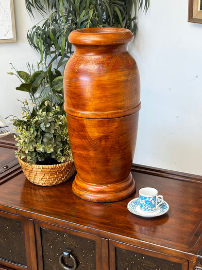 Handmade Wooden 18" Vase